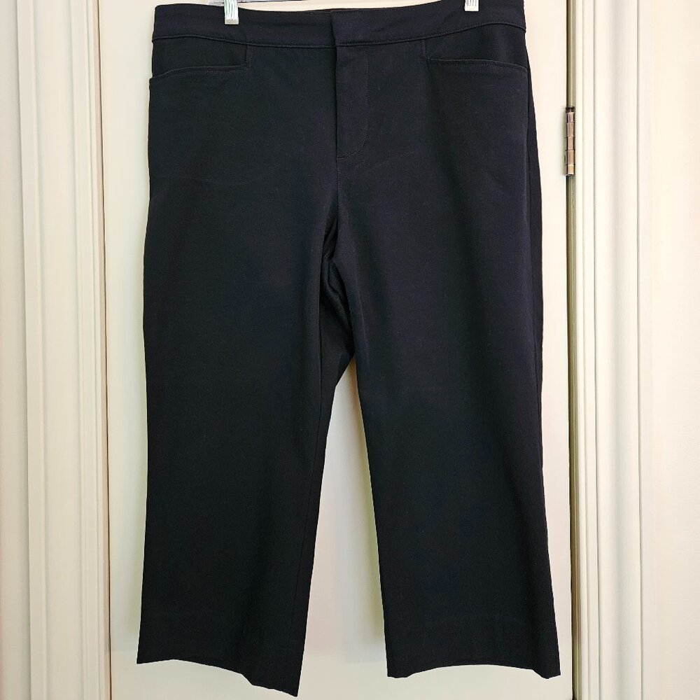 Chaps Black Capri Pants Size 14  Slimming